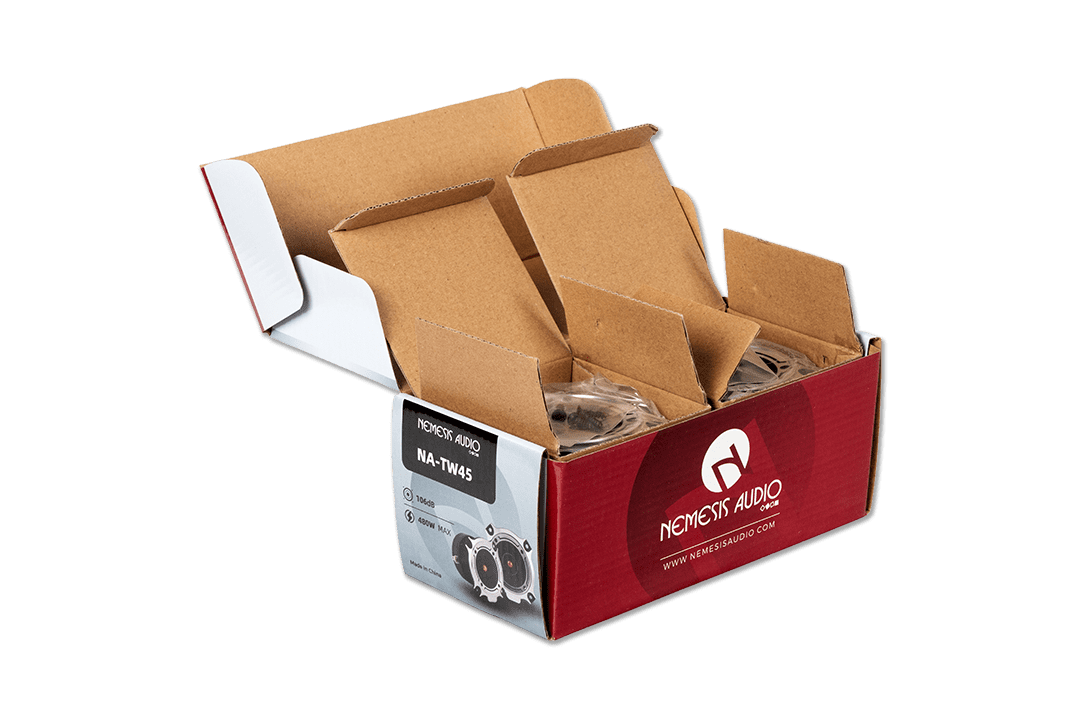 Nemesis Audio NA-TW45 3.75" 200W Pro Aluminum Super Bullet Tweeters with Capacitor Crossover (Pair)