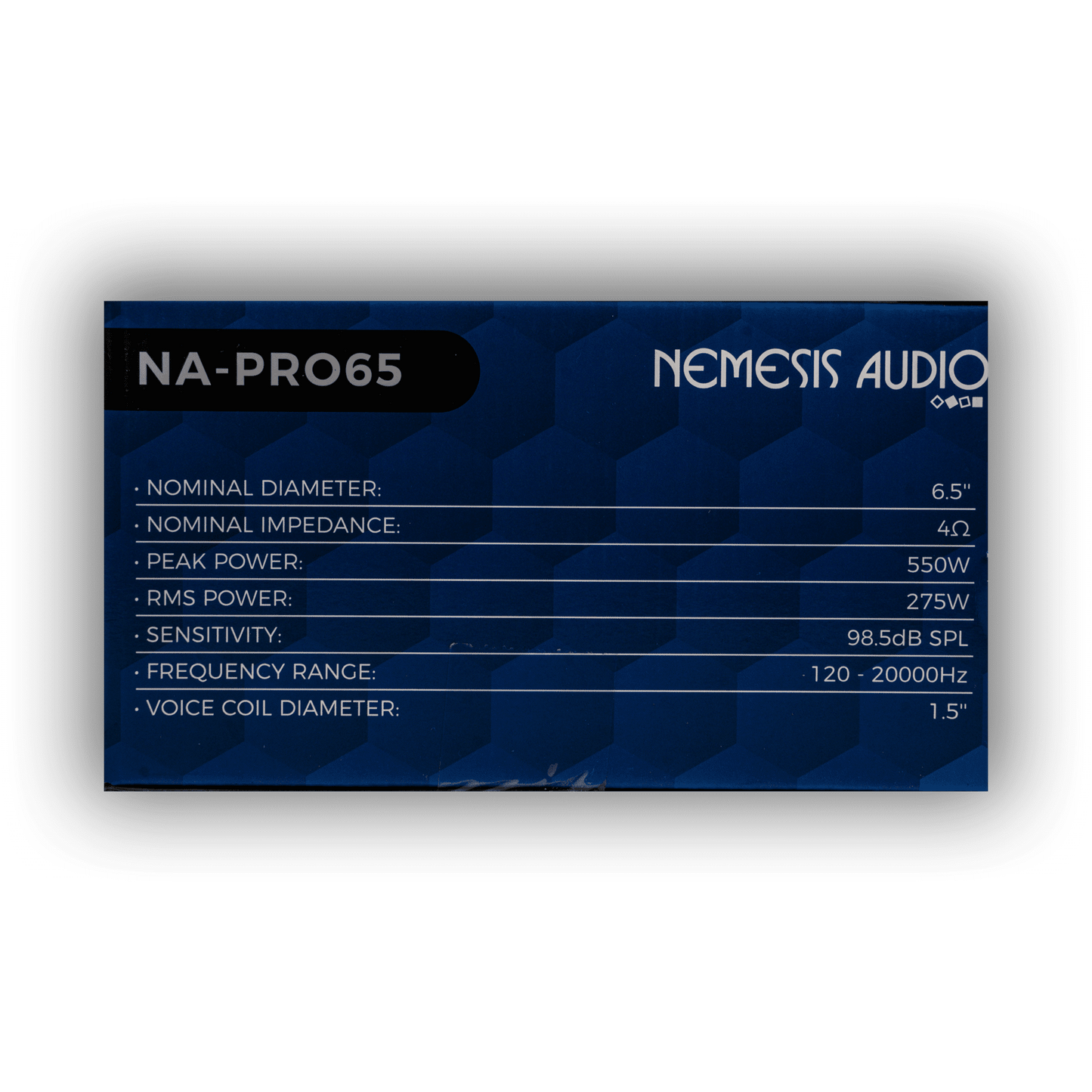 Nemesis Audio NA-PRO65 6.5" 240W Midrange Speaker with Built-in Bullet Tweeter 4-Ohm (Single)