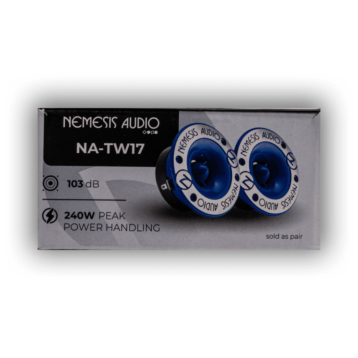 Nemesis Audio NA-TW17 3.8" 120W Pro Aluminum Super Bullet Tweeters (Pair)