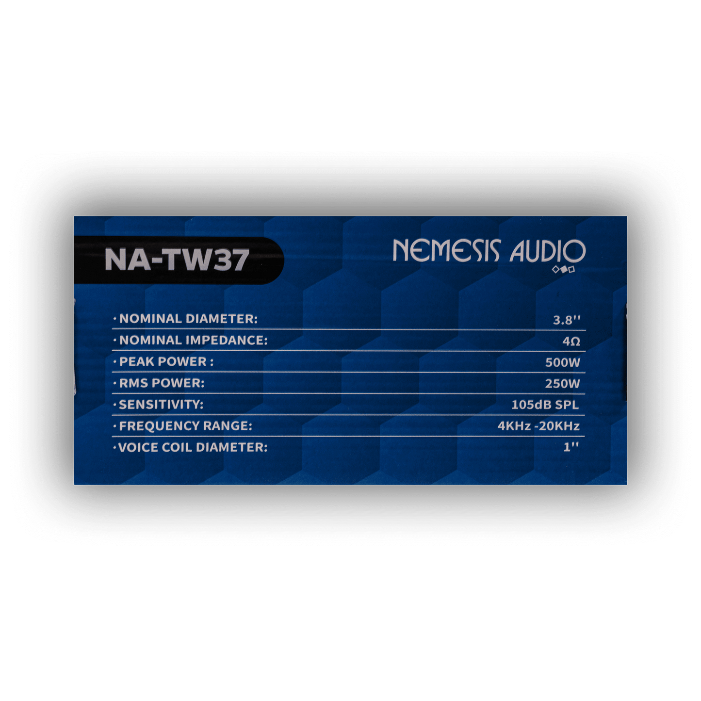 Nemesis Audio NA-TW37 3.8" 250W Super Tweeters 4-Ohm (Pair)