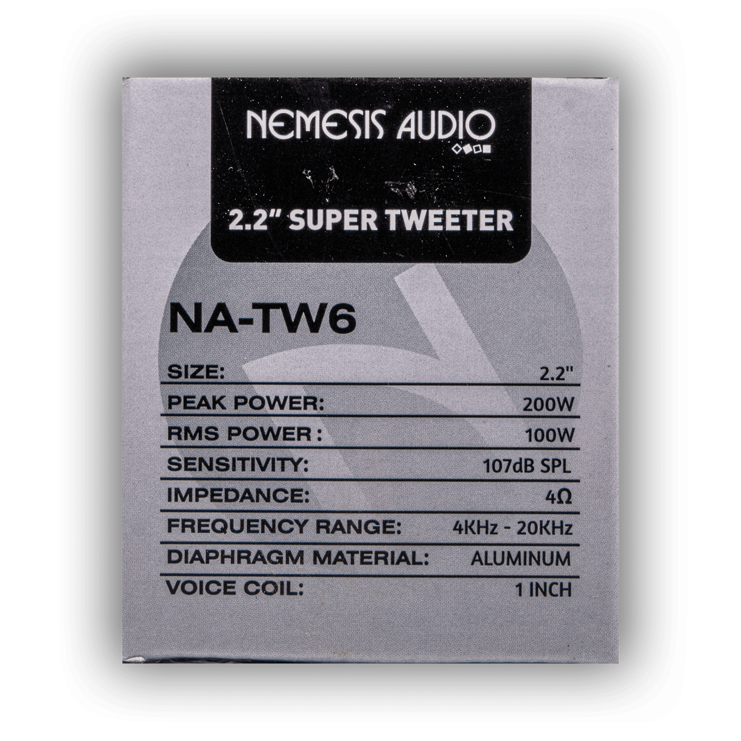 Nemesis Audio NA-TW6 2.2″ 100W RMS Super Tweeter 4-Ohm (Single)