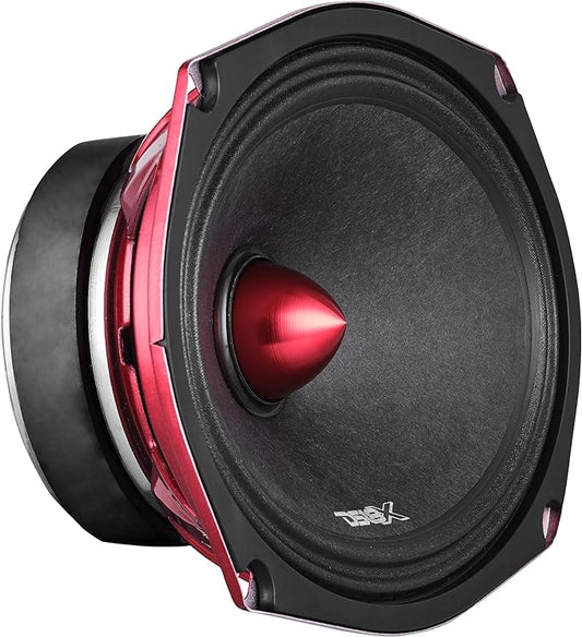 DS18 PRO-X694 BM Loudspeaker - 6x9, Midrange, Red Aluminum Bullet, 400W Max, 200W RMS