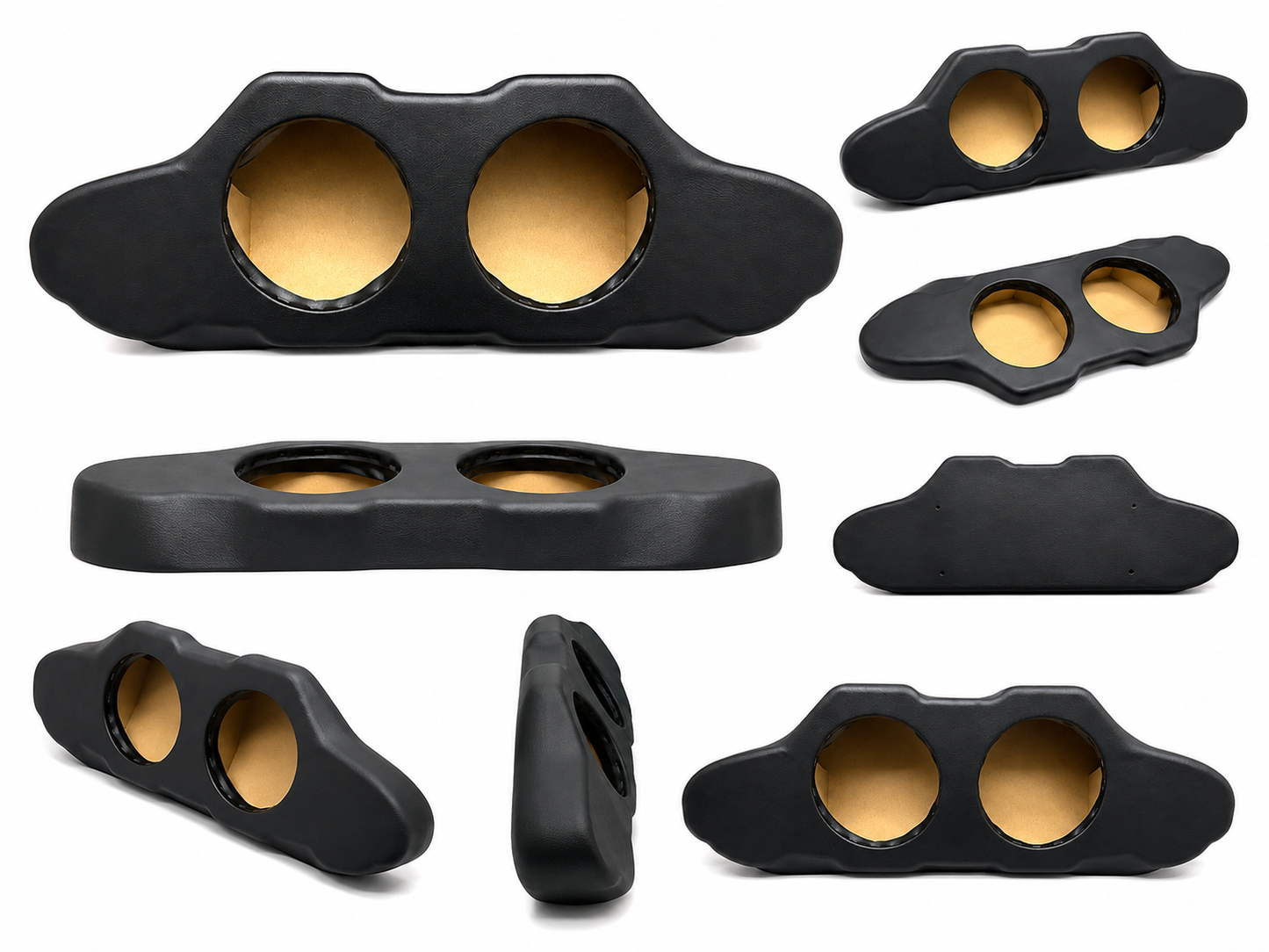 Dual 6.5” Speaker & Dual 3.5” Tweeter Pod Enclosure – Custom Car Audio Box