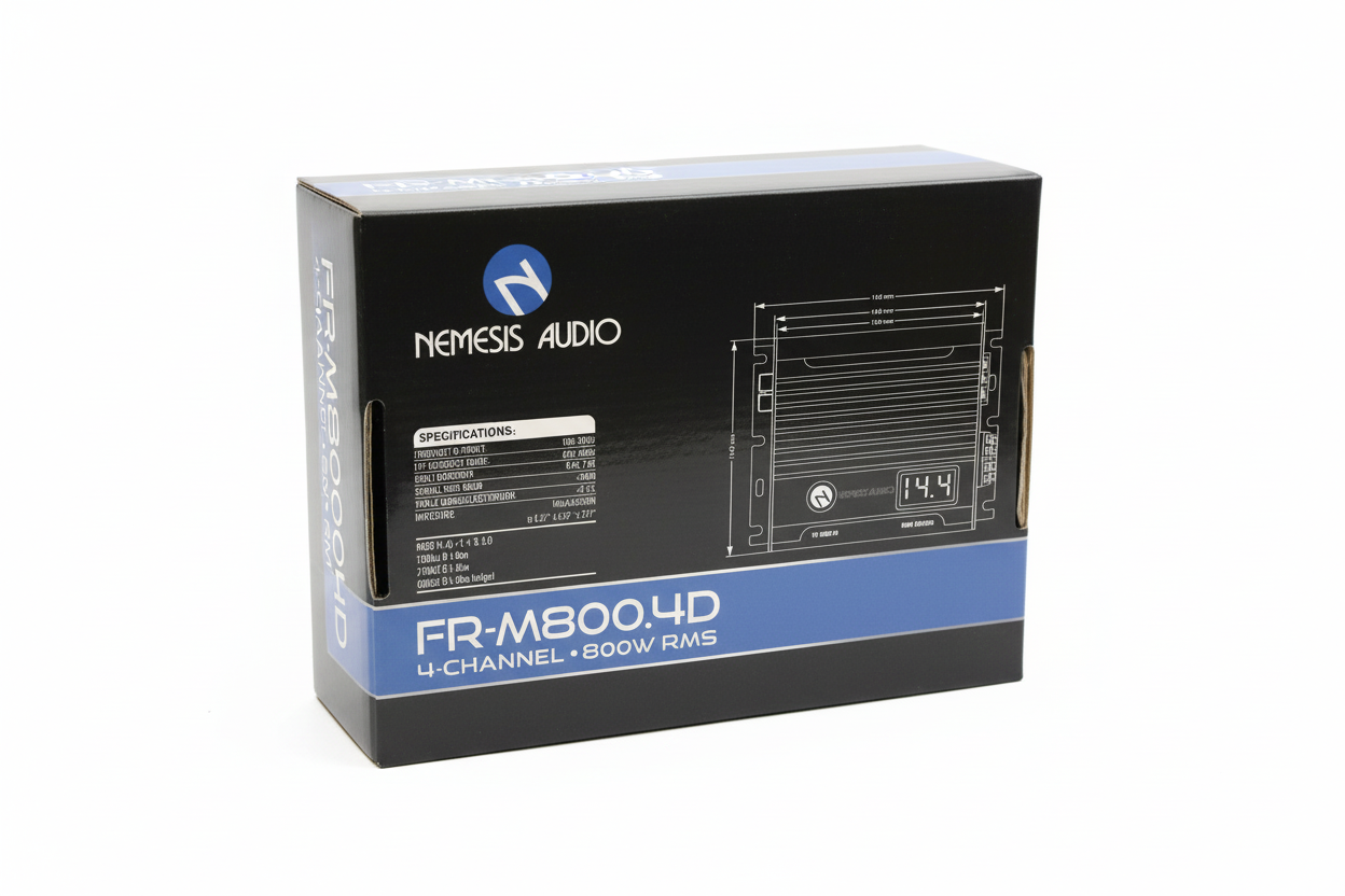 Nemesis Audio FR-M800.4D 800W RMS 4-Channel Class D Amplifier