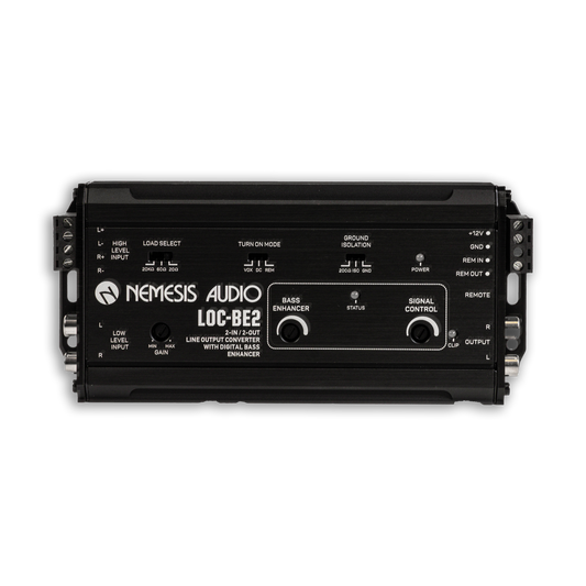 Nemesis Audio LOC-BE2 2-Channel Line Output Convertor With Digital Bass Enhancement Processor