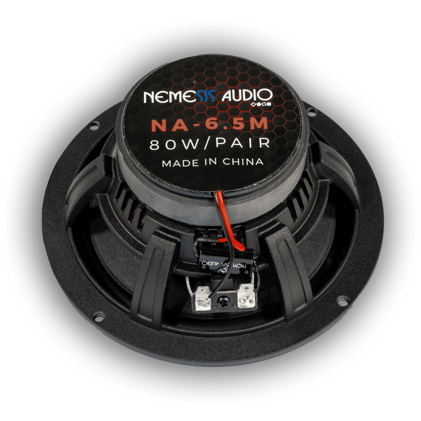 Nemesis Audio NA-6.5M 6.5" 80W RMS 2-Way Coaxial Speakers 4-Ohm (Pair)