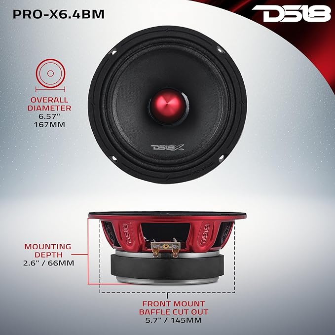 DS18 PRO-X6.4BM Loudspeaker - Midrange