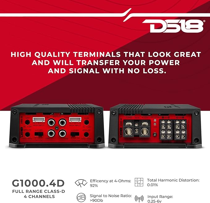 DS18 G1000.4D 1000w 4ch amp