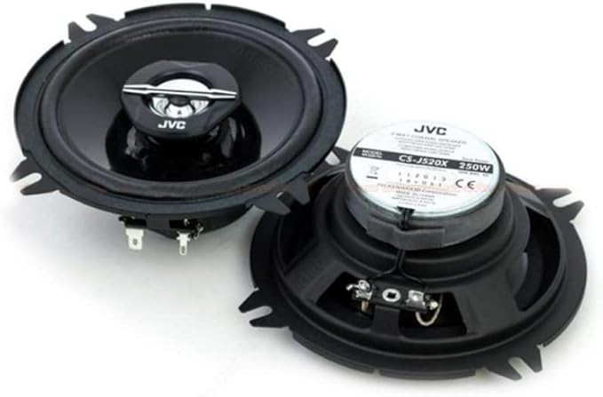 JVC CS-J520X 5.25-Inch 2-Way Coaxial 250W Speakers, Set of 2