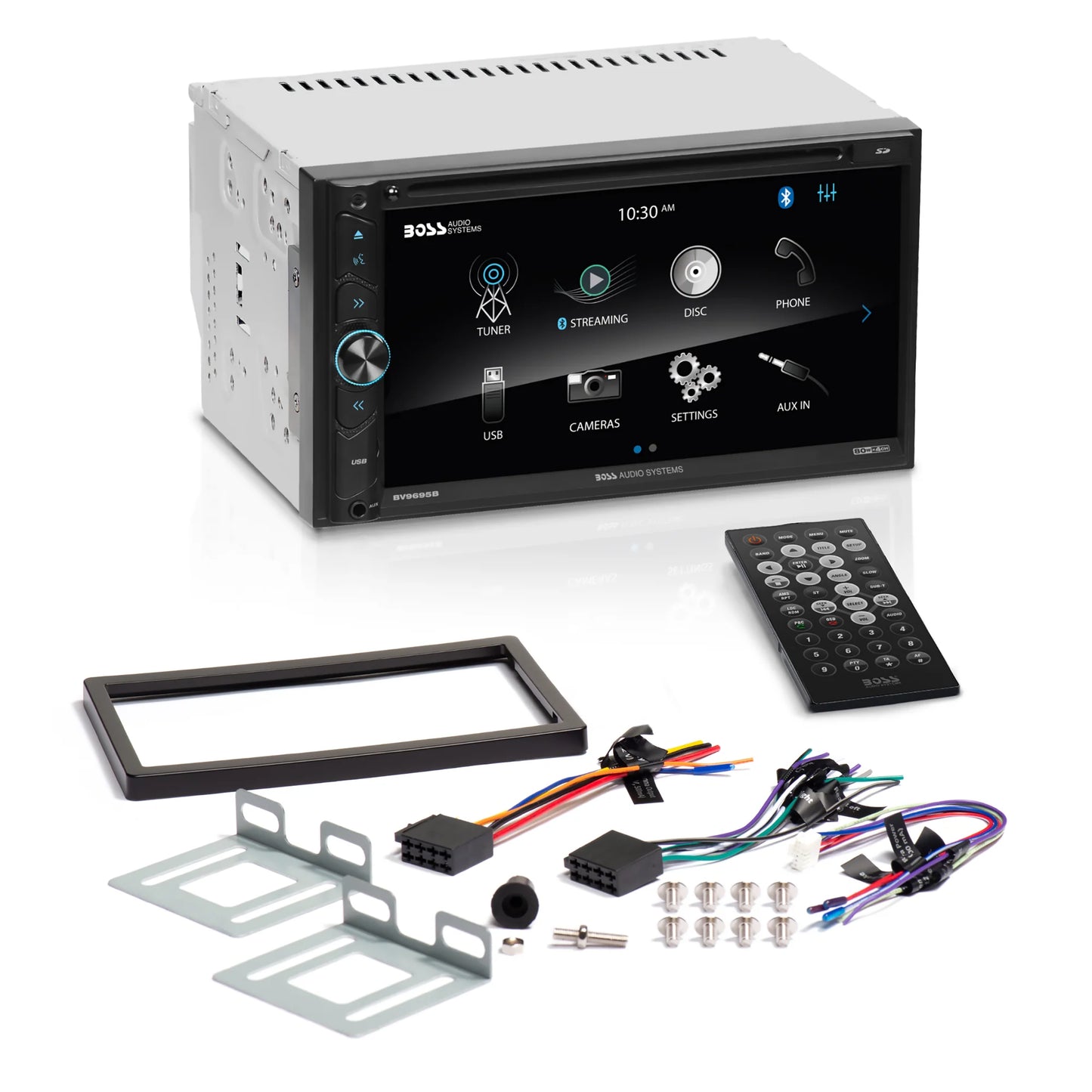 BOSS Car Audio Touchscreen Stereo System W/Bluetooth, DVD/MP3/AM/FM(BV9695B)-NEW